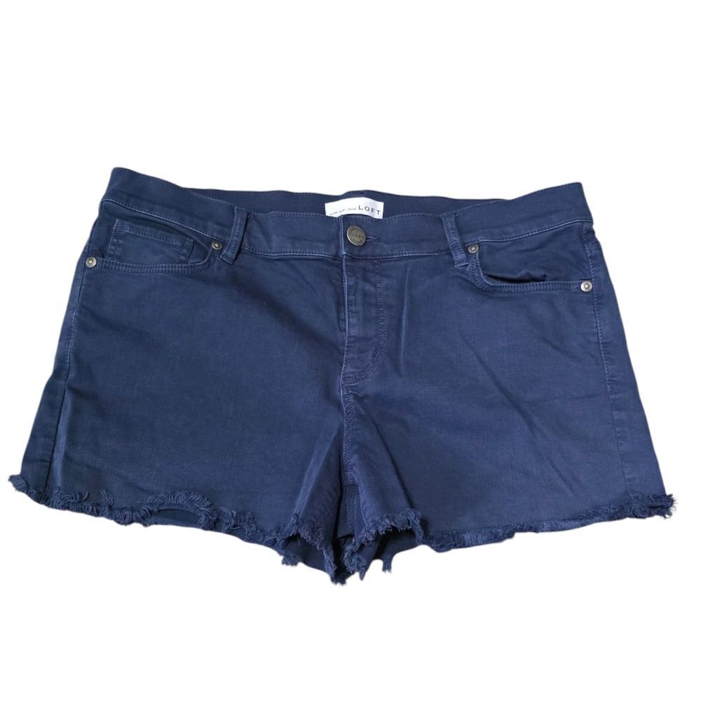 Loft Women's Navy Blue Denim Shorts